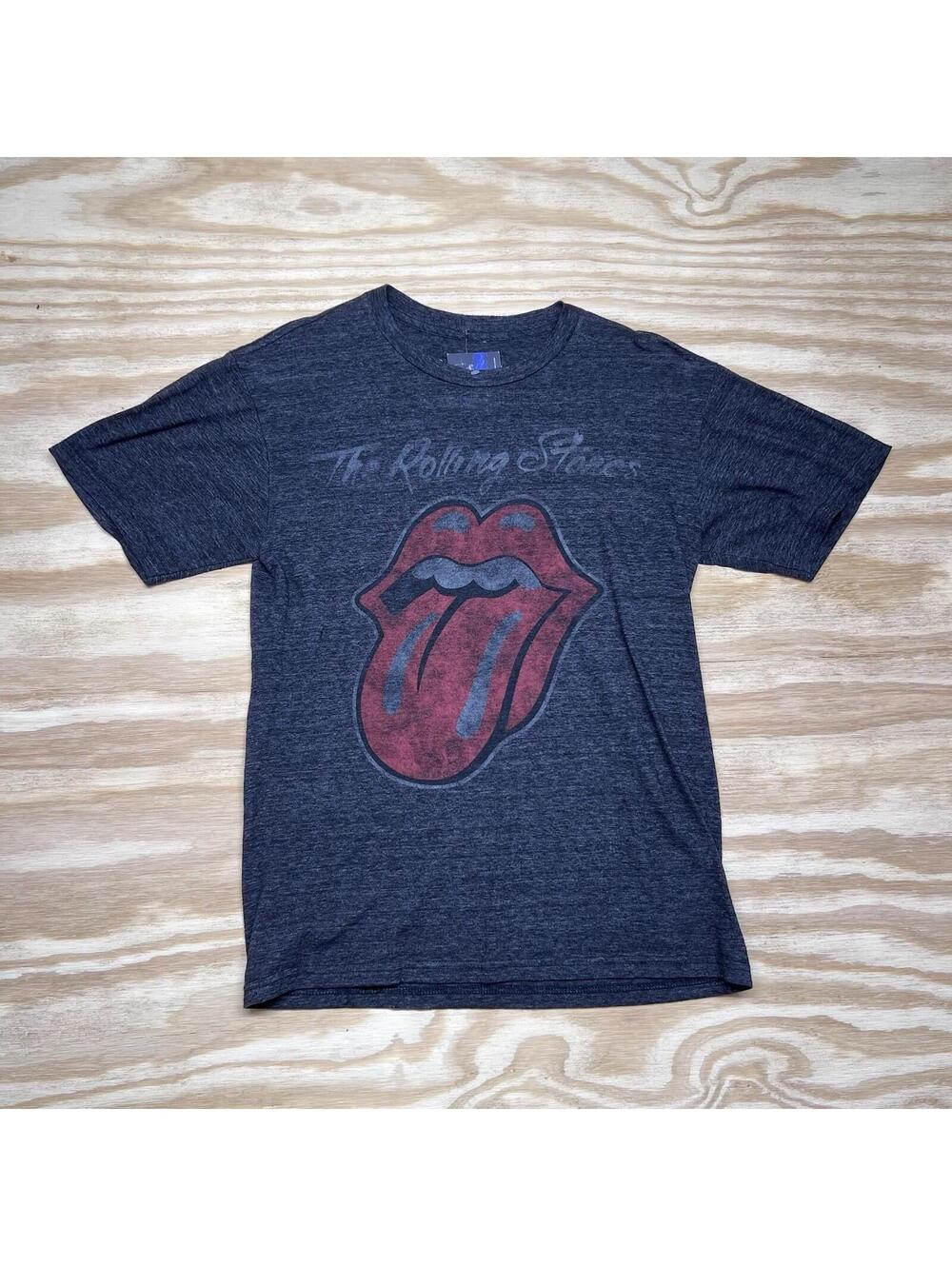 The Rolling Stones Rock ‘N’ Roll Music Classic Big Logo Modern Band Tee Sz Small